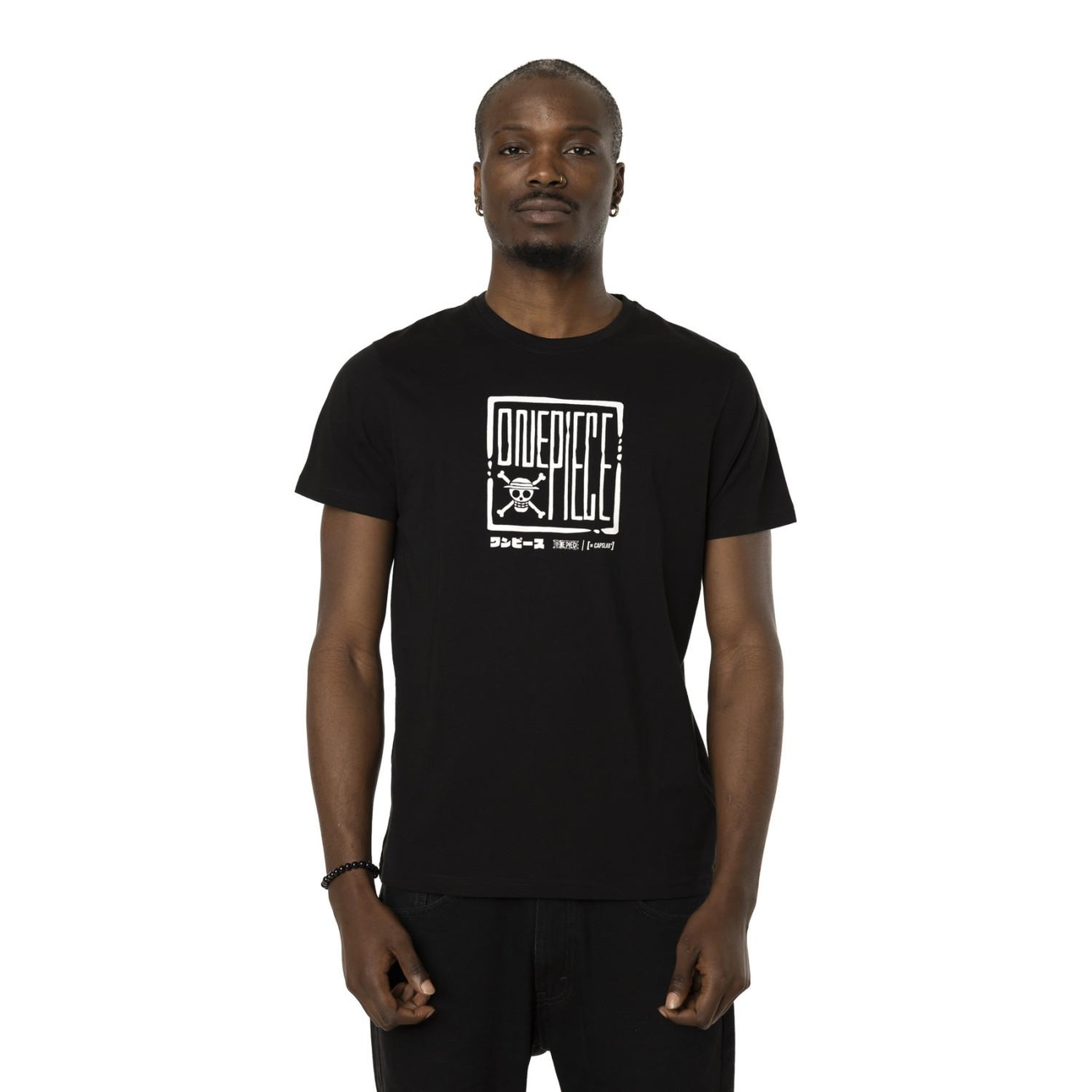 Voir la diapositive 1 : CAPSLAB T-shirt en coton homme regular fit avec print One Piece Logo