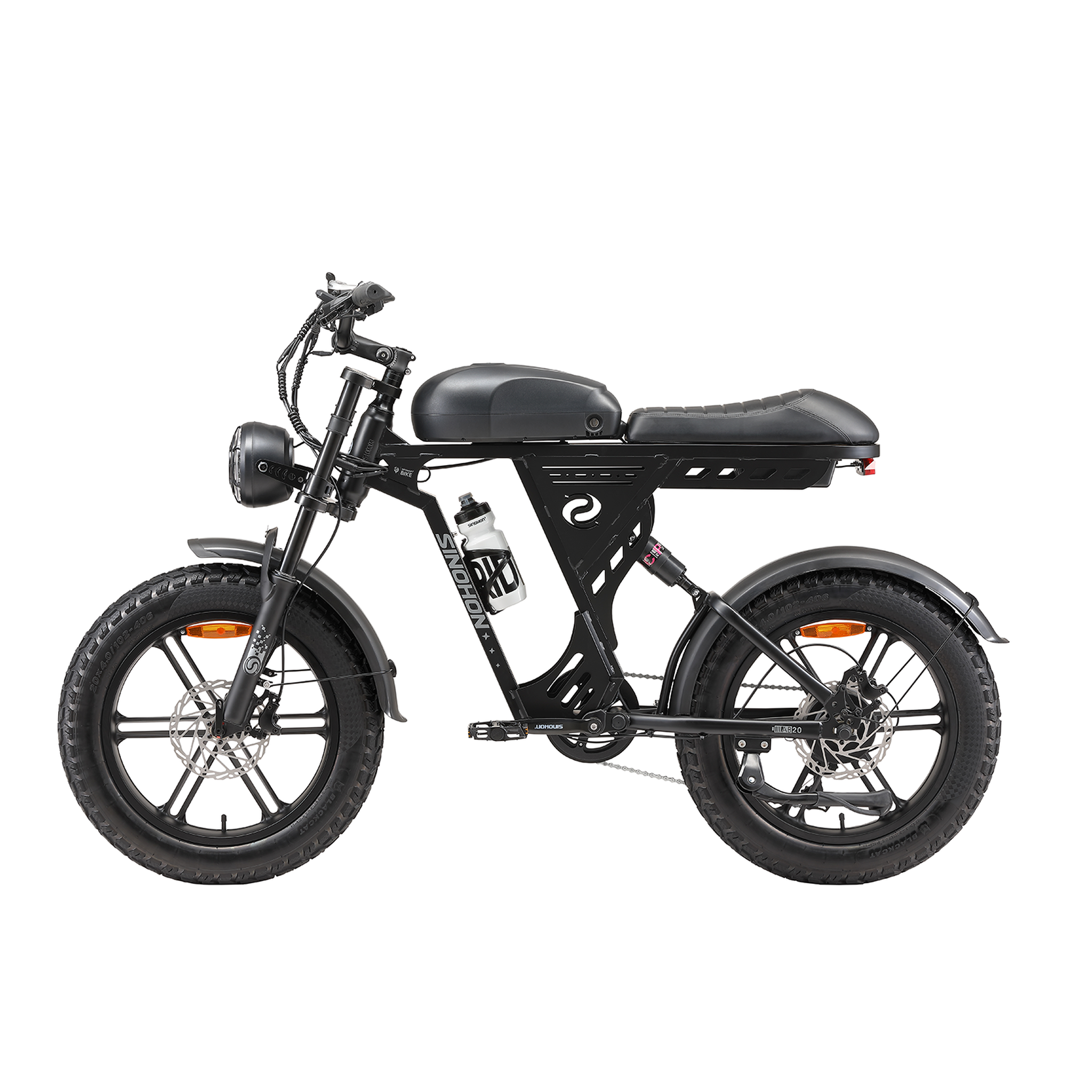 Voir la diapositive 2 : SINOHON Vélo électrique tout-terrain sinohon ab20, pneus larges 20 pouces, noir