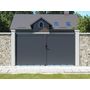 Voir la diapositive 2 : Habitat et Jardin Portail aluminium  Marc  - 349.5 x 180.9 cm - Gris