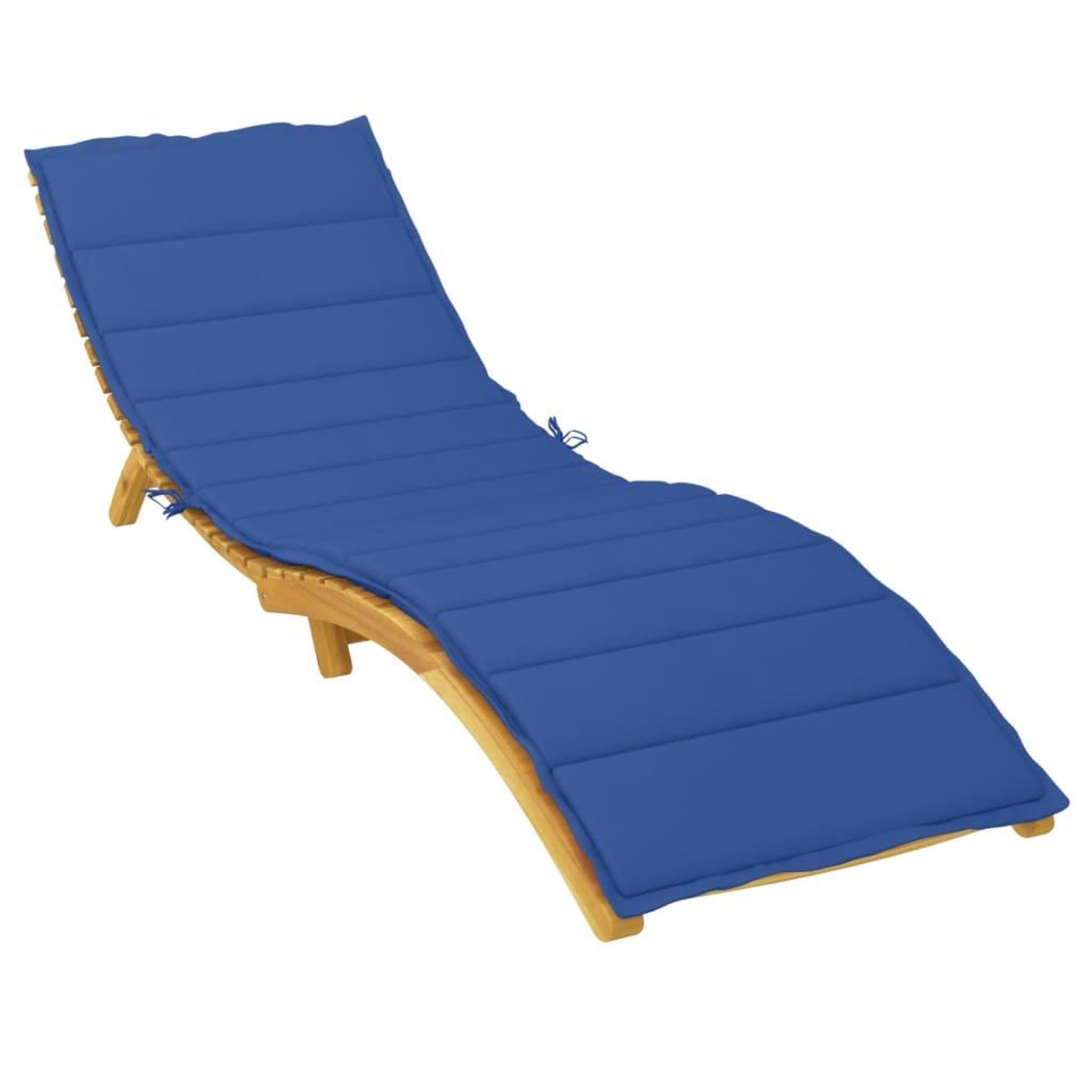 Voir la diapositive 3 : VIDAXL Coussin de chaise longue bleu royal 200x70x3 cm tissu oxford