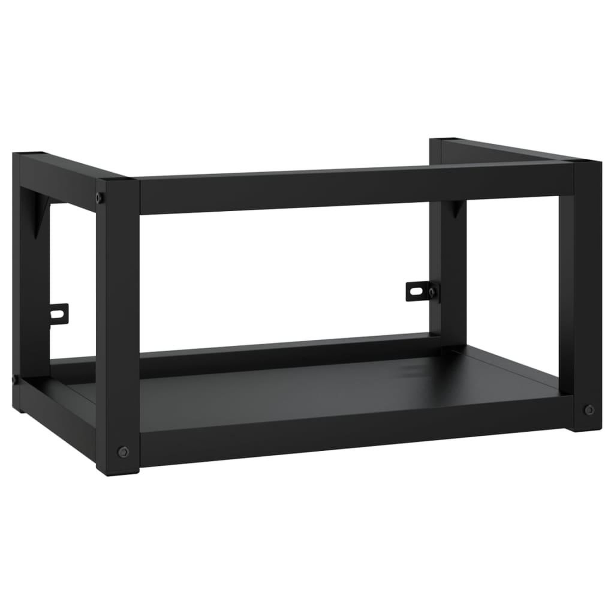 Voir la diapositive 2 : VIDAXL Cadre de lavabo de salle de bain mural Noir 59x38x31 cm Fer