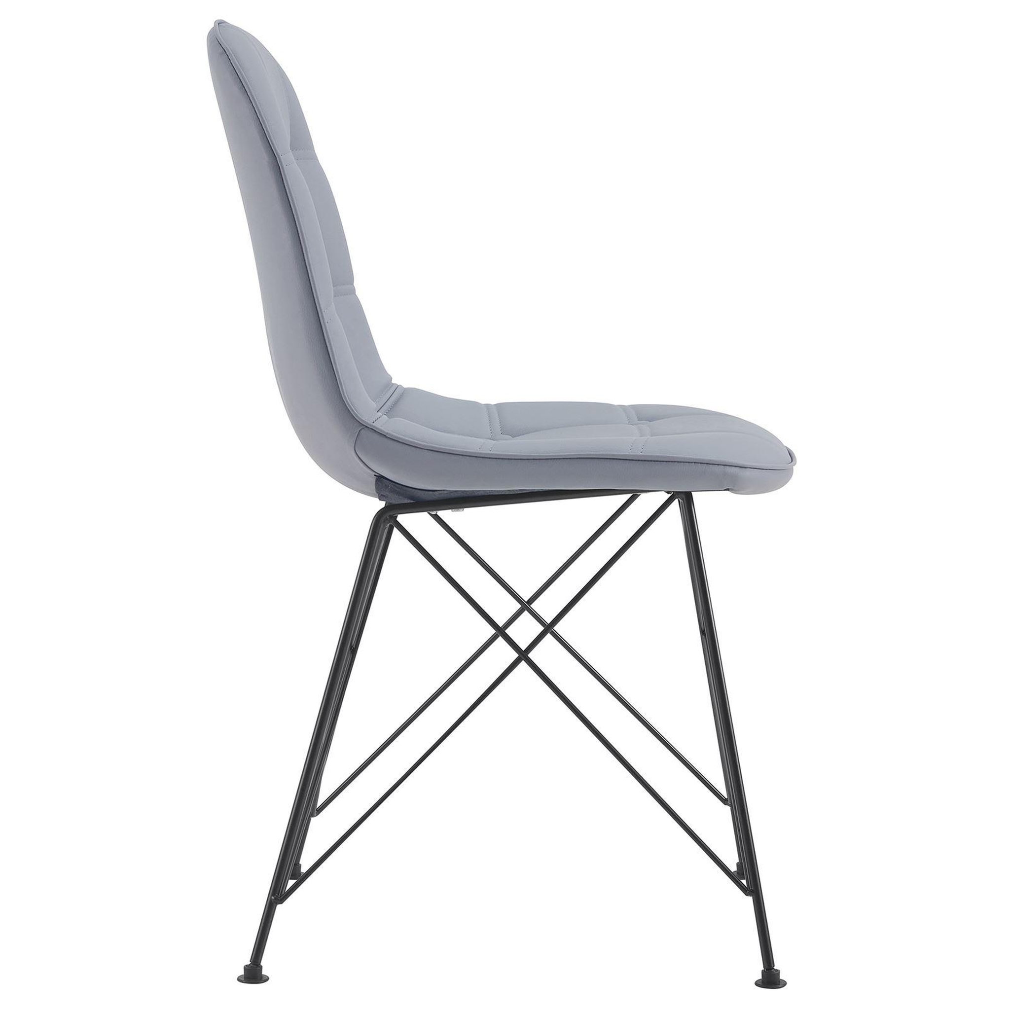 Voir la diapositive 4 : IDIMEX Lot de 4 chaises IMRAN, en synthétique