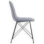 Voir la diapositive 4 : IDIMEX Lot de 4 chaises IMRAN, en synthétique