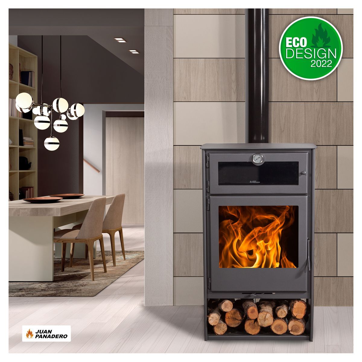 Juan Panadero Poêle à bois NICE TITANIUM 8 Kw