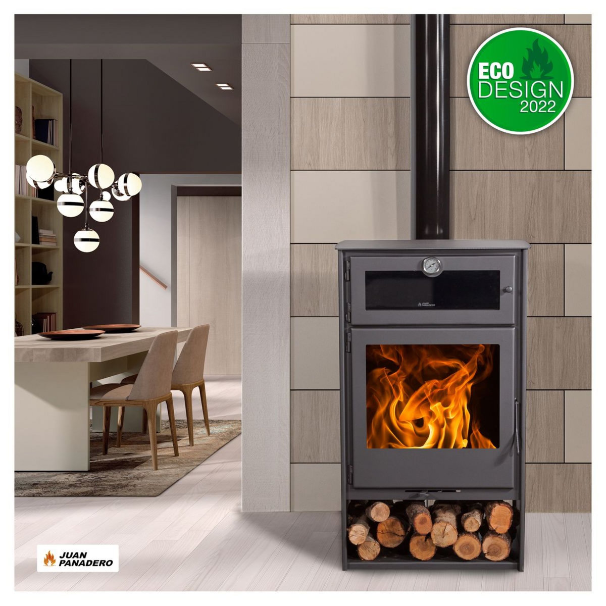 Juan Panadero Poêle à bois NICE TITANIUM 8 Kw