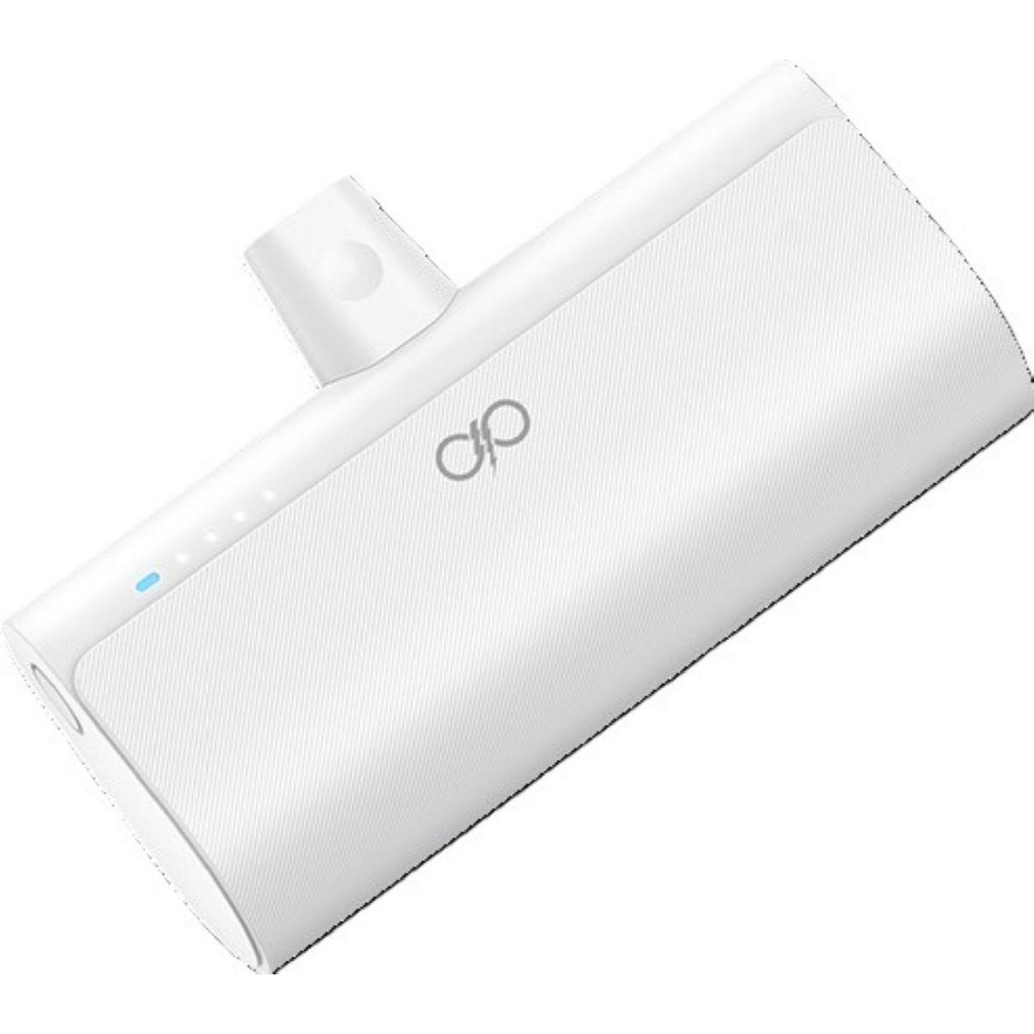 Voir la diapositive 2 : FORCE POWER Batterie externe 5000mah usb-c avec connecteur blanc
