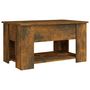 Voir la diapositive 5 : VIDAXL Table basse Chene fume 79x49x41 cm Bois d'ingenierie