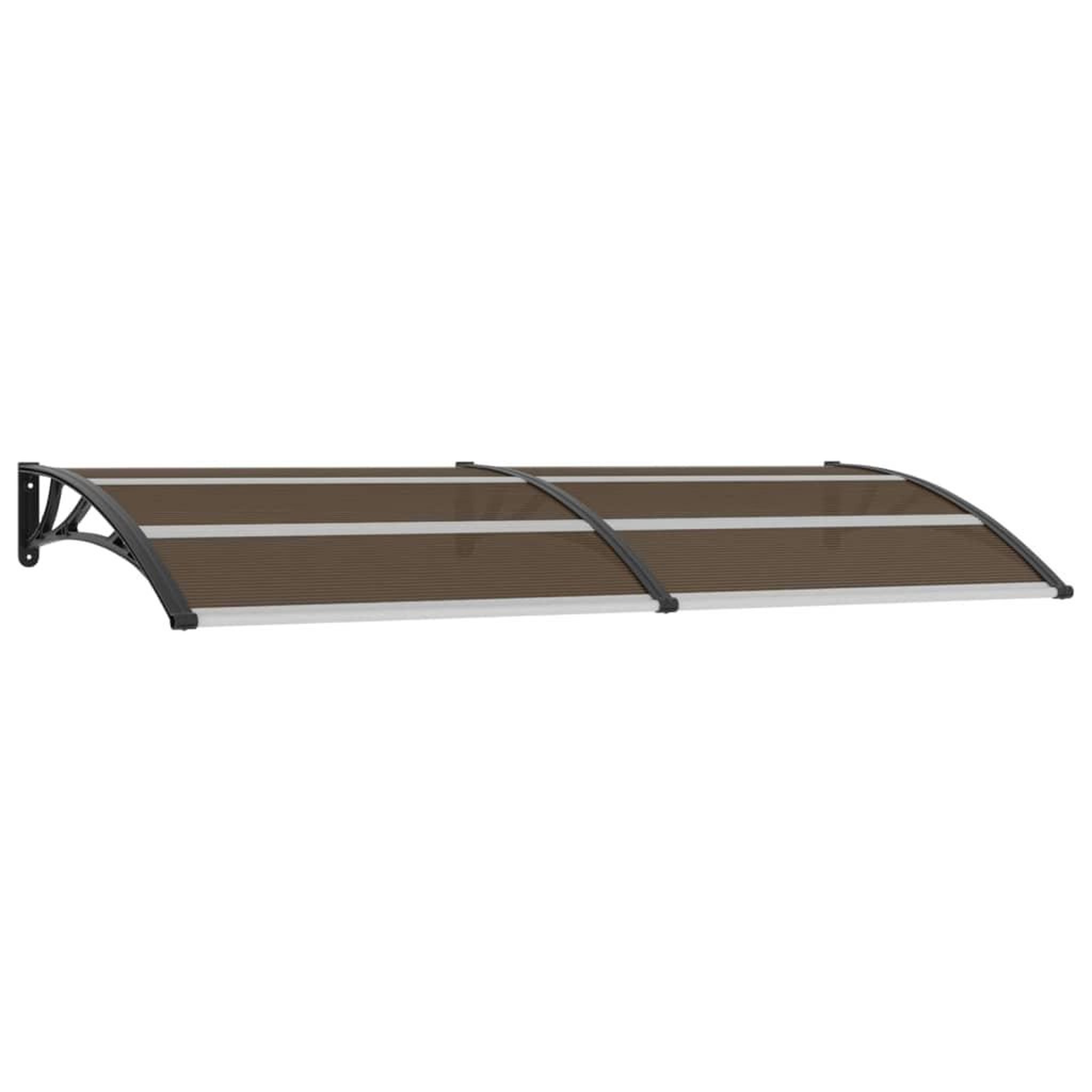 Voir la diapositive 1 : VIDAXL Auvent de porte Noir 240x100 cm PC