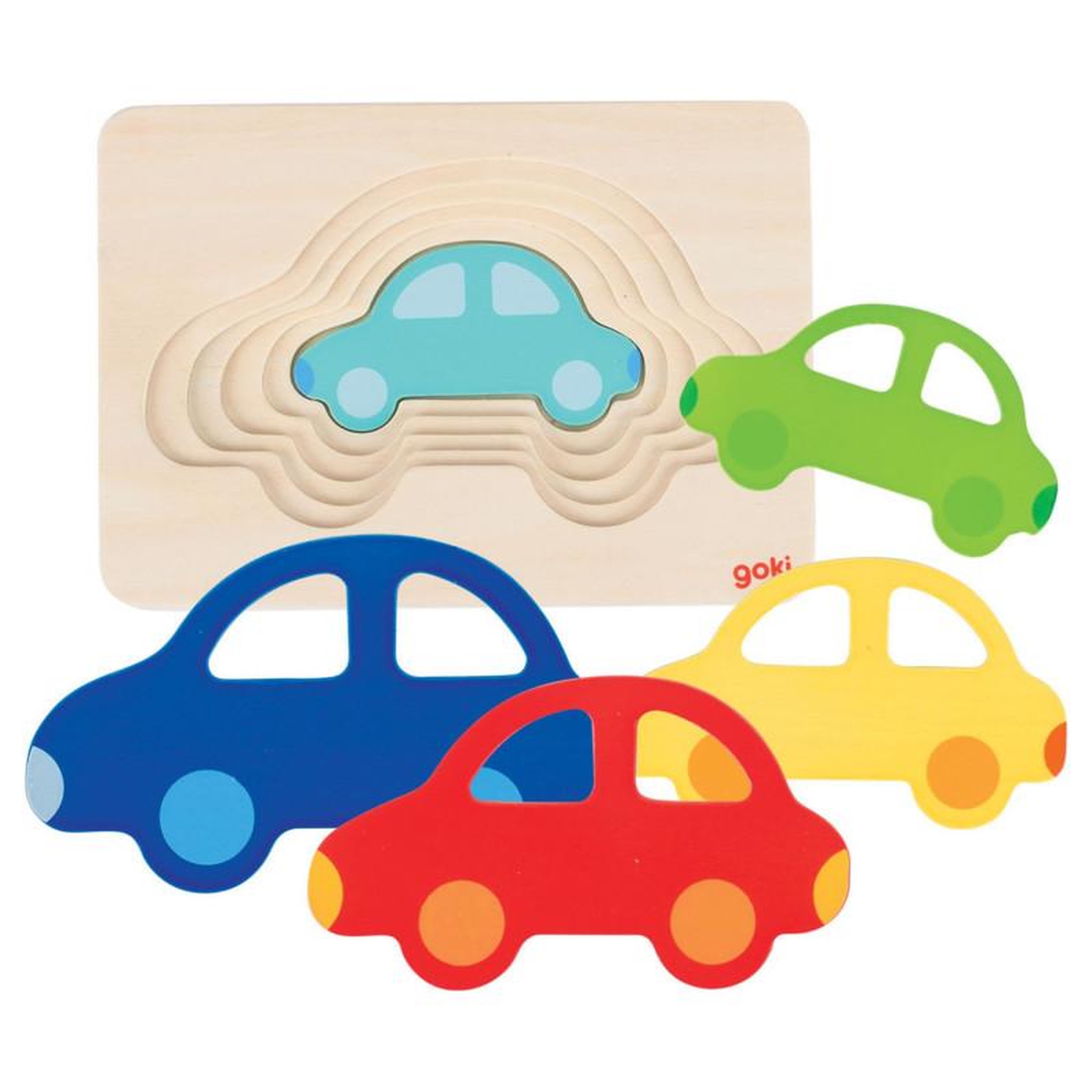 Goki GOKI Car puzzle, layers 5 layers