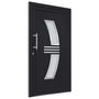 Voir la diapositive 4 : VIDAXL Porte d'entree Anthracite 98x208 cm