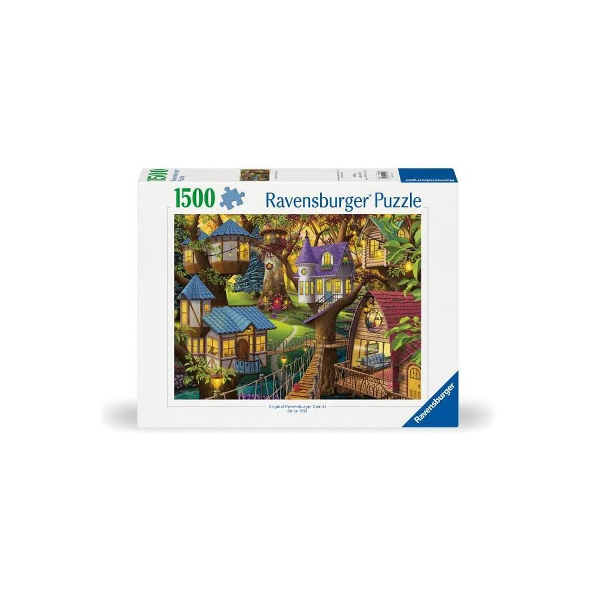 RAVENSBURGER Puzzle 1500 pièces Crépuscule à la cime des arbres paysage – Educa