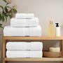 Voir la diapositive 3 : VIDAXL Serviettes de visage de qualité supérieure SOLUND 4 pcs blanc