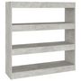 Voir la diapositive 2 : VIDAXL Bibliotheque/Separateur de piece Gris beton 100x30x103 cm