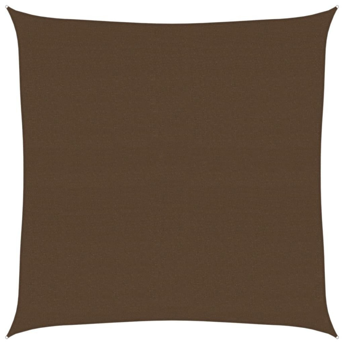 VIDAXL Voile d'ombrage 160 g/m^2 Marron 4x4 m PEHD