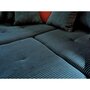 Voir la diapositive 4 : LISA DESIGN Rune - canapé panoramique d'angle gauche - 7 places - avec pouf d'appoint - en velours côtelé