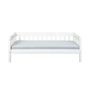 Voir la diapositive 4 : Lit Banquette en bois massif teinté blanc 90x200cm GUSTAVE
