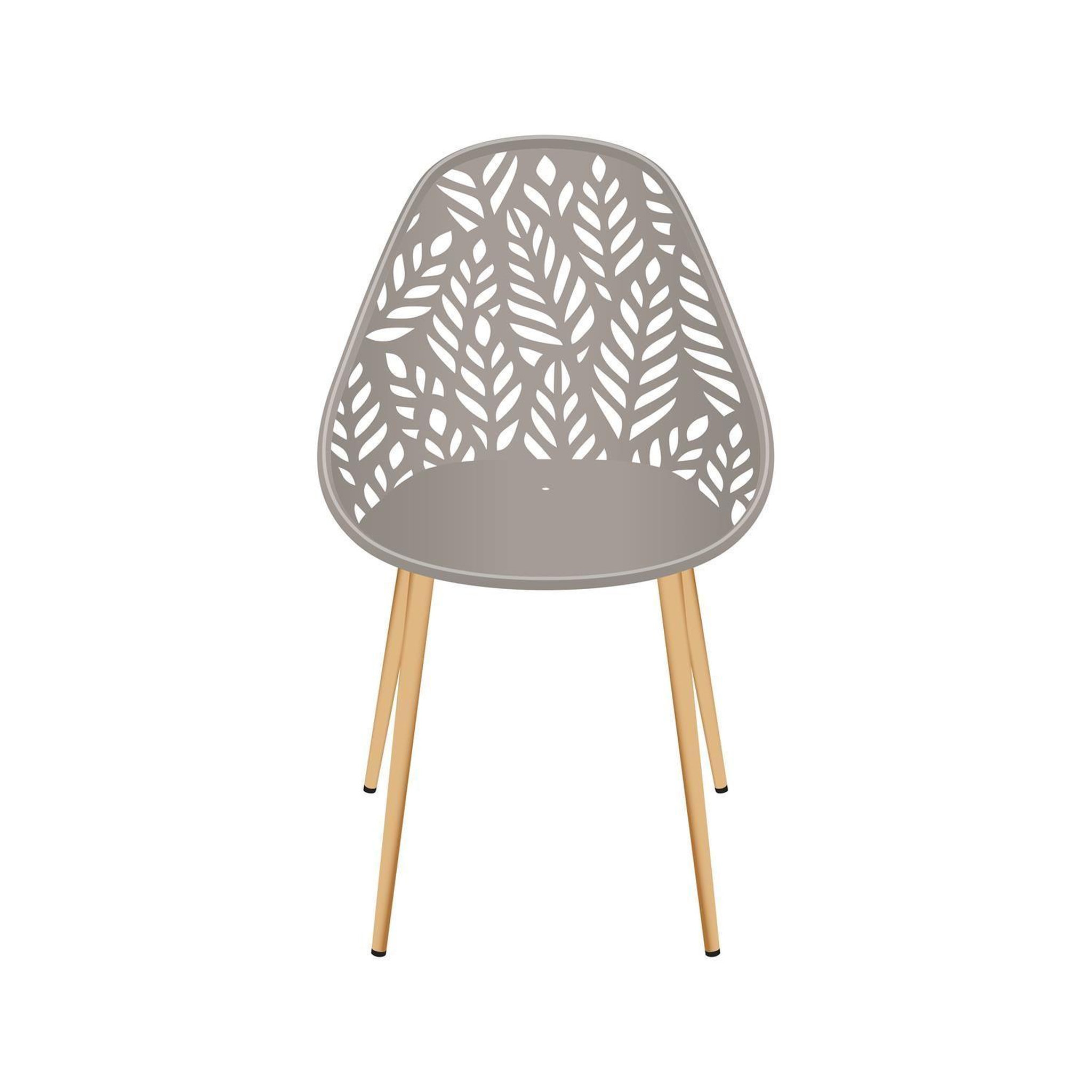 Voir la diapositive 3 : The Home Deco Factory Lot de 4 chaises d'extérieur Calvi en polypropylène