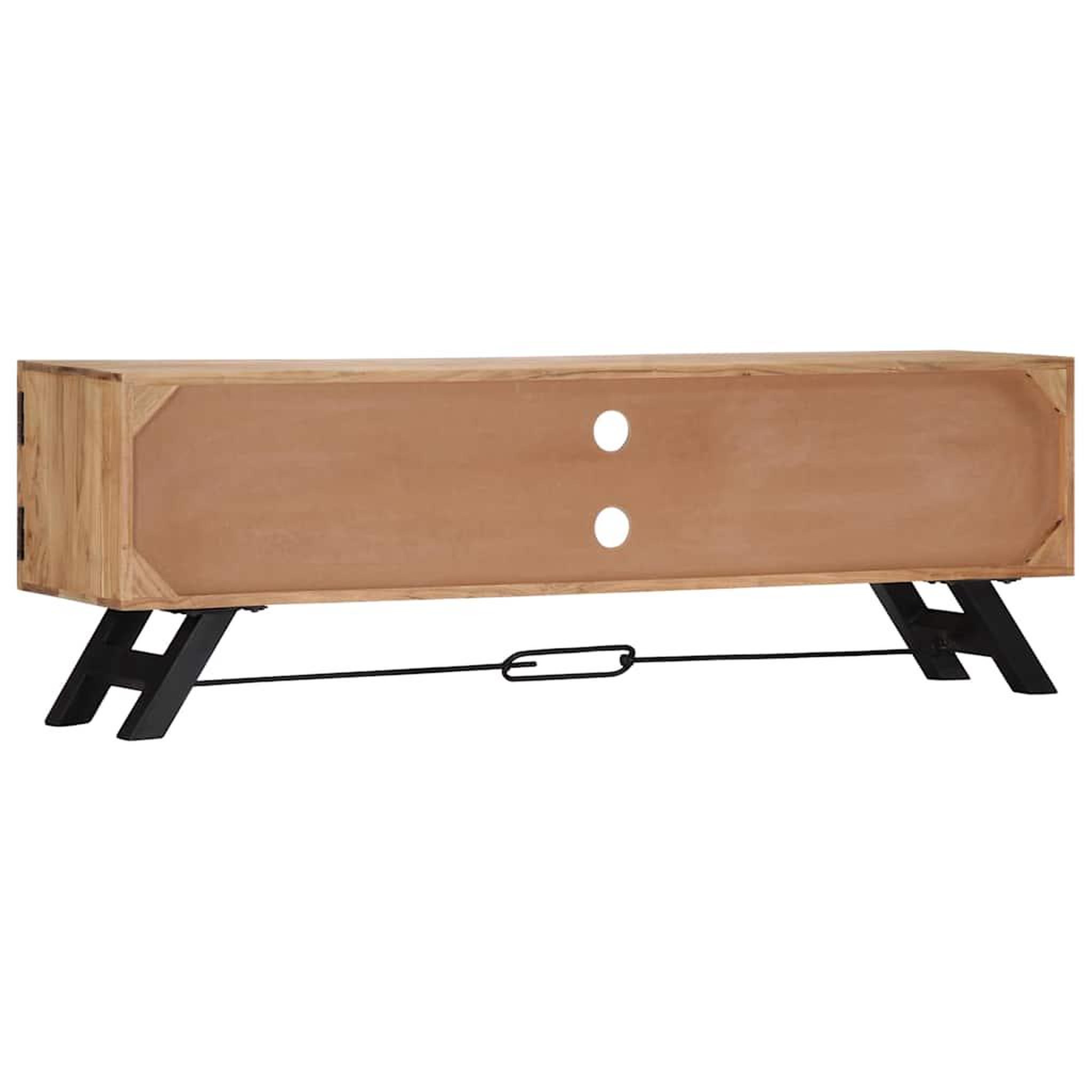 Voir la diapositive 3 : VIDAXL Meuble tv 140x30x45 cm bois d'acacia massif