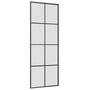 Voir la diapositive 5 : VIDAXL Porte coulissante kit de quincaillerie noir 76x205 cm verre ESG