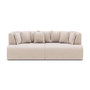 Voir la diapositive 1 : LISA DESIGN Onyx - canapé droit 4 places avec double méridienne - assise profonde - en velours côtelé