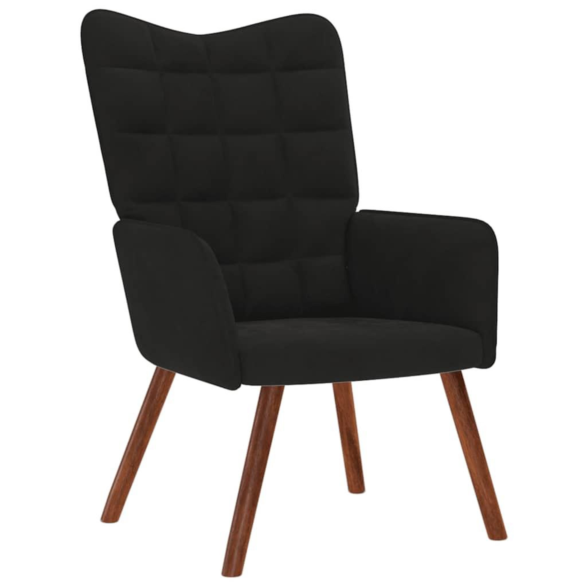 Voir la diapositive 2 : VIDAXL Chaise de relaxation Noir Velours