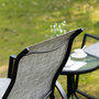 Voir la diapositive 4 : OUTSUNNY Ensemble de jardin 3 pièces 2 fauteuils à bascule table basse plateau verre trempé acier époxy textilène gris