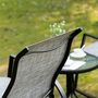 Voir la diapositive 4 : OUTSUNNY Ensemble de jardin 3 pièces 2 fauteuils à bascule table basse plateau verre trempé acier époxy textilène gris
