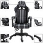 Voir la diapositive 2 : VIDAXL Chaise de jeu Gris Similicuir