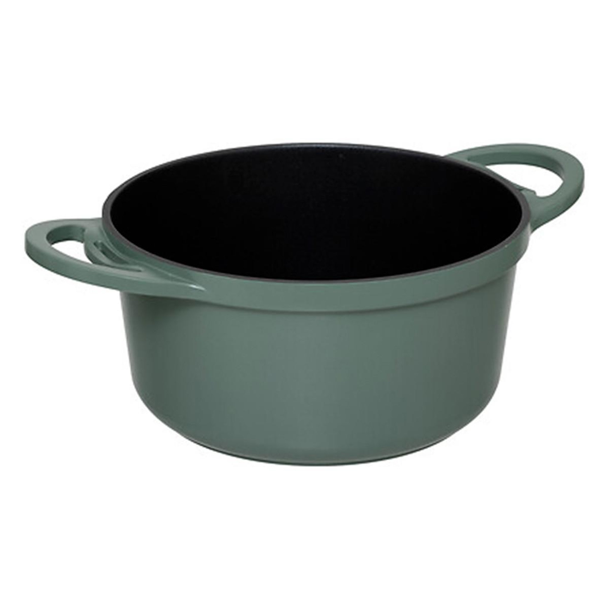 Voir la diapositive 5 : FIVE Cocotte avec panier vapeur  kirk  24cm vert olive