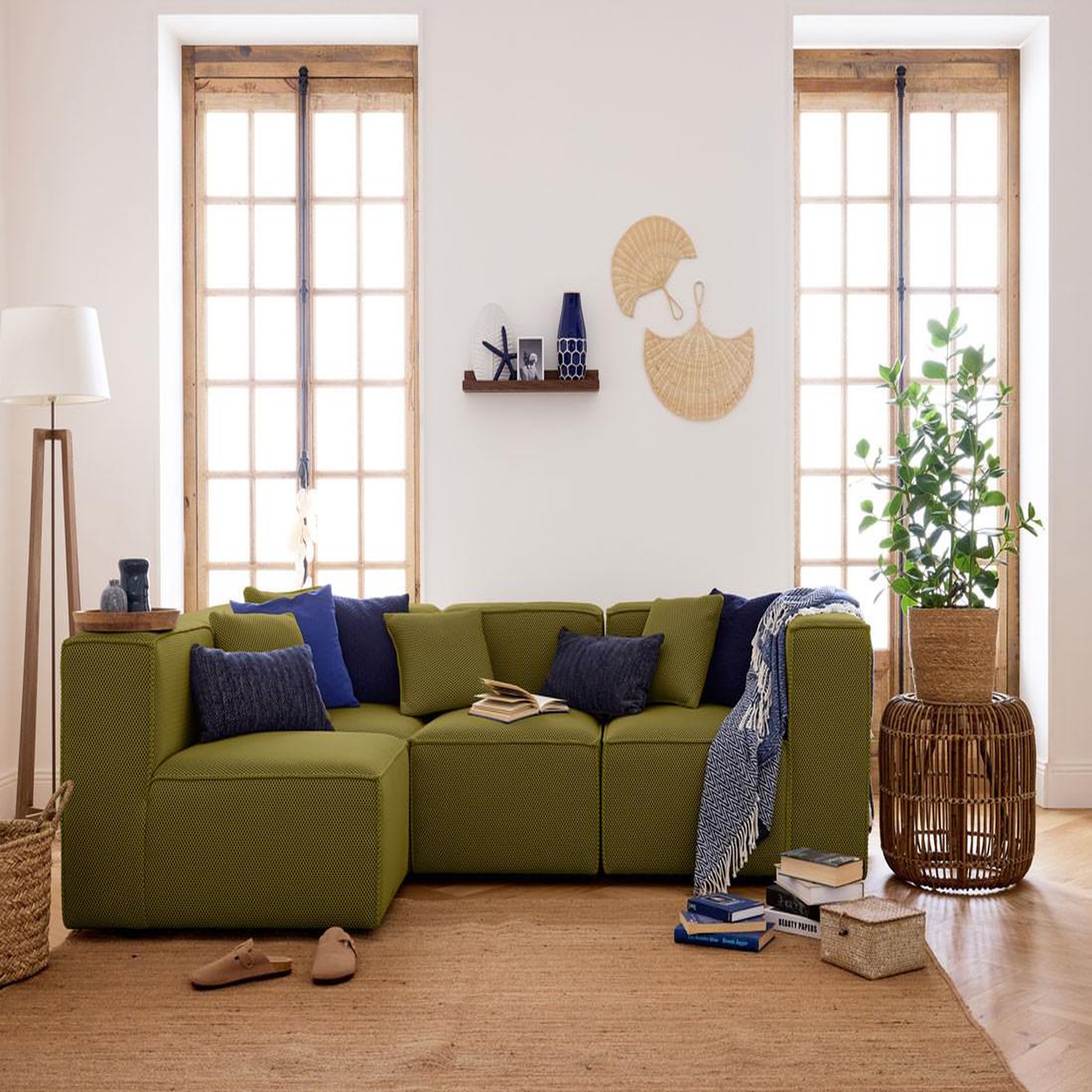 Voir la diapositive 2 : LISA DESIGN Arty - module d'assise droit - en tissu mailles 3d