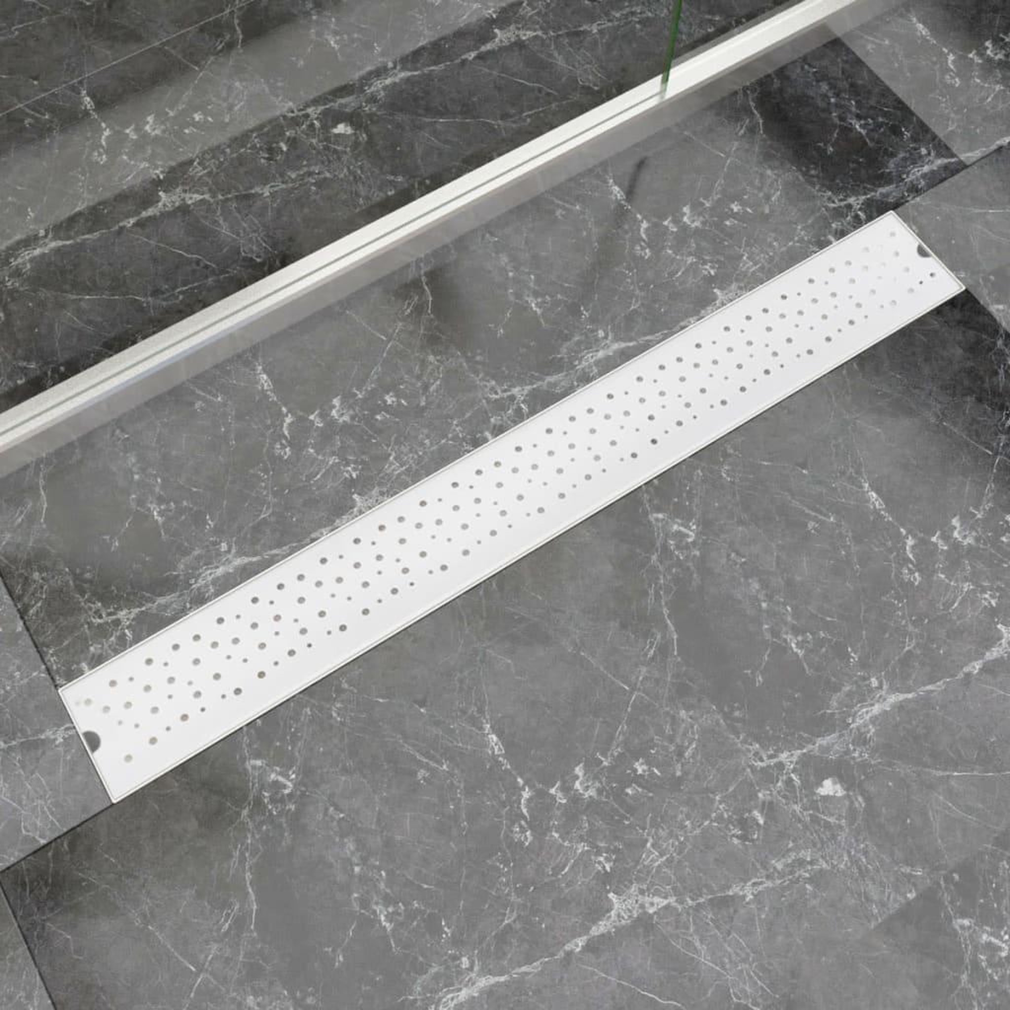 Voir la diapositive 1 : VIDAXL Drain de douche lineaire 930x140 mm acier inoxydable