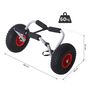 Voir la diapositive 3 : OUTSUNNY Chariot sit on top kayak chariot de transport pliable pour bateaux canoë ou kayak charge max. 70 Kg alu. mousse antidérapante