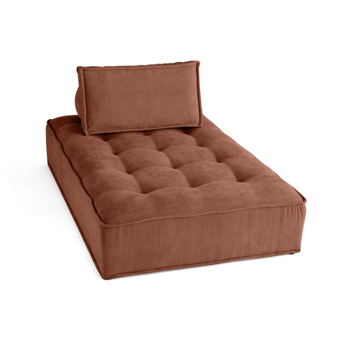 LISA DESIGN Marisol - module d'assise méridienne - velours texturé