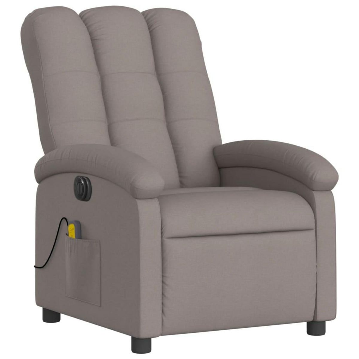 VIDAXL Fauteuil de massage inclinable electrique Taupe Tissu