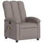 Voir la diapositive 4 : VIDAXL Fauteuil de massage inclinable electrique Taupe Tissu