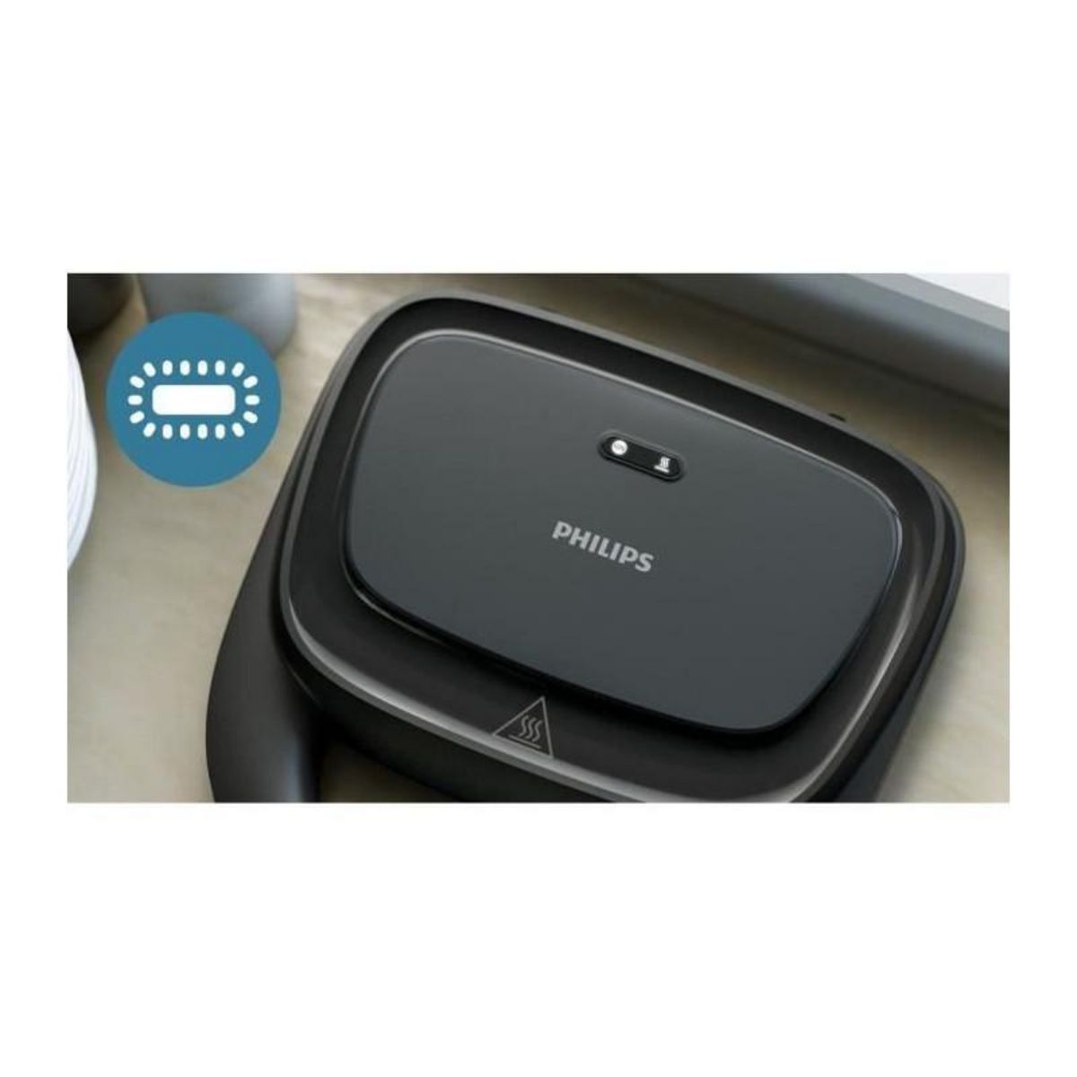 Philips Appareil à croque-monsieur 750w noir - HD2331.90