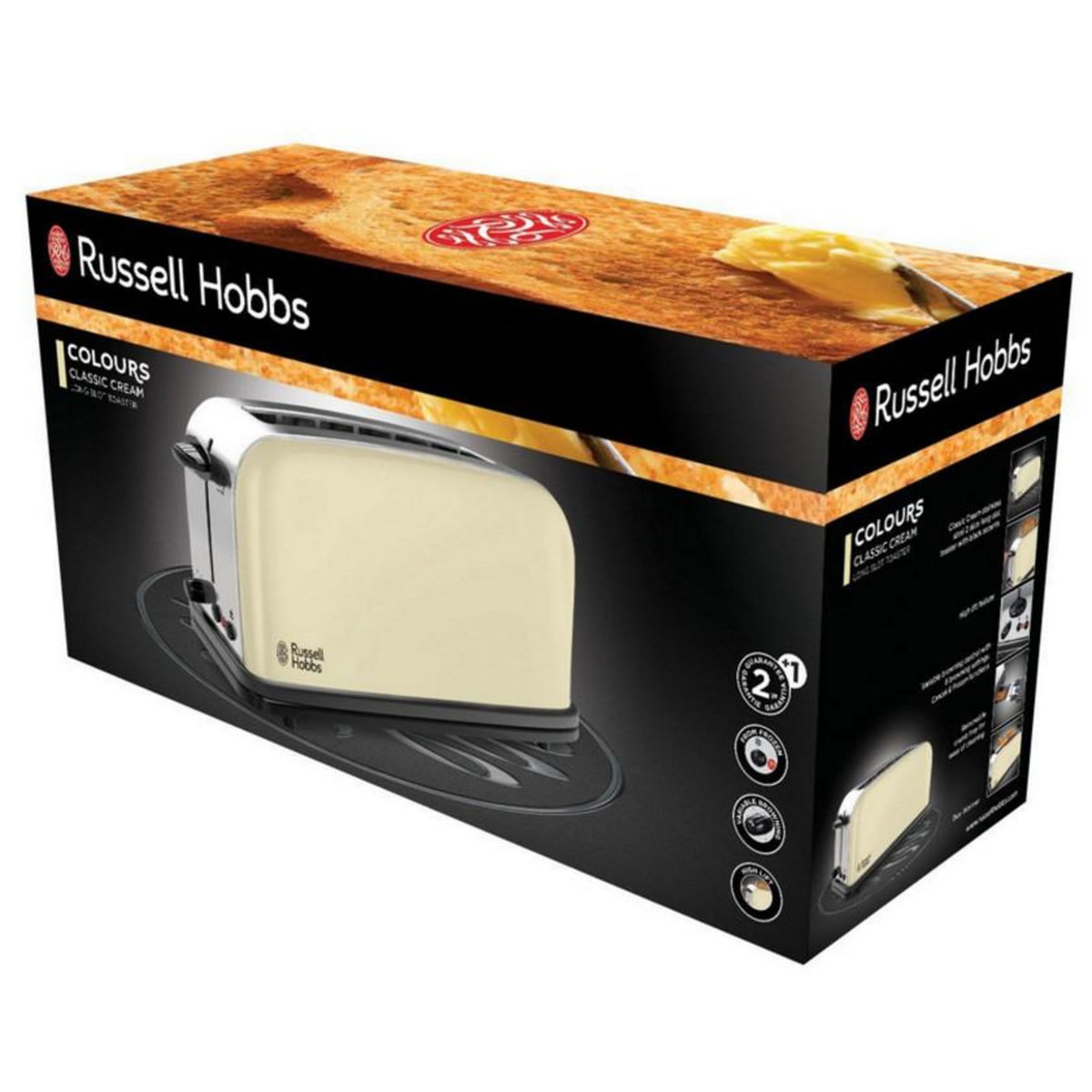 Russell Hobbs Grille-pains 1 fente 1000w crème - 21395-56