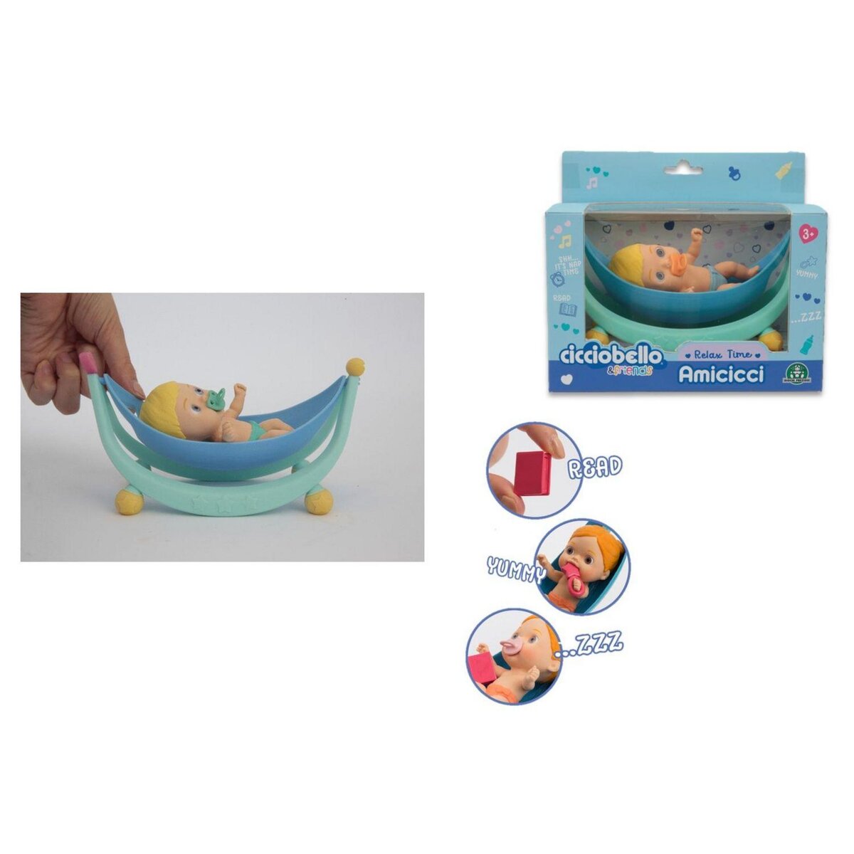 GP TOYS Poupée Cicciobello Amicicci Relax Time