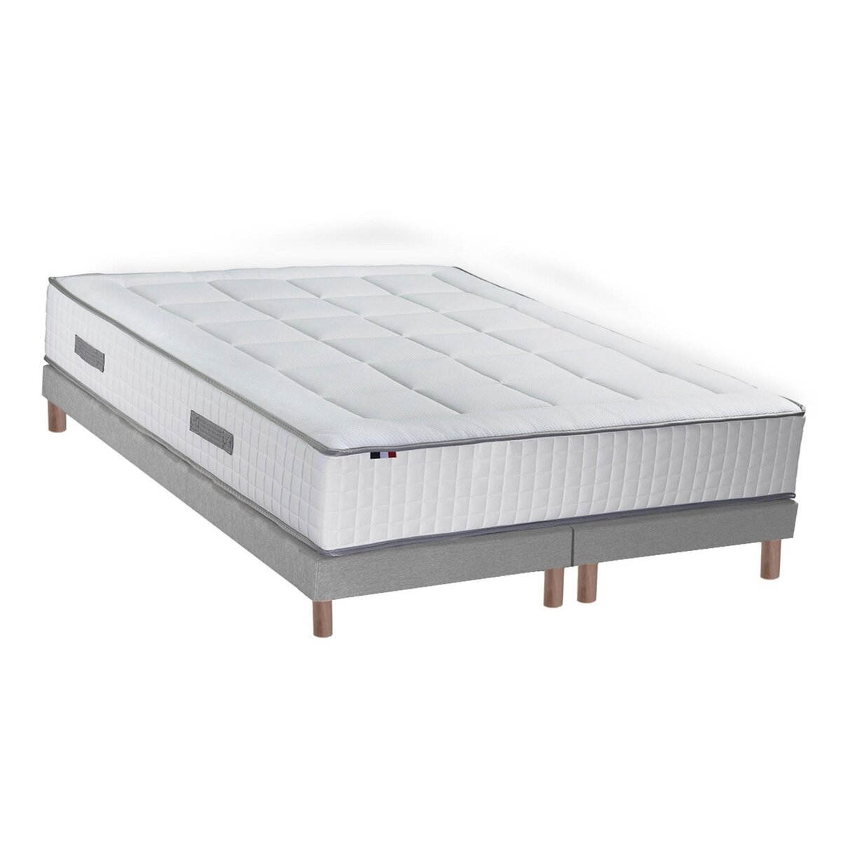 IDLITERIE Ensemble matelas Ressorts 7 zones H28cm + sommier PALACIO 2 FABRICATION FRANCAISE