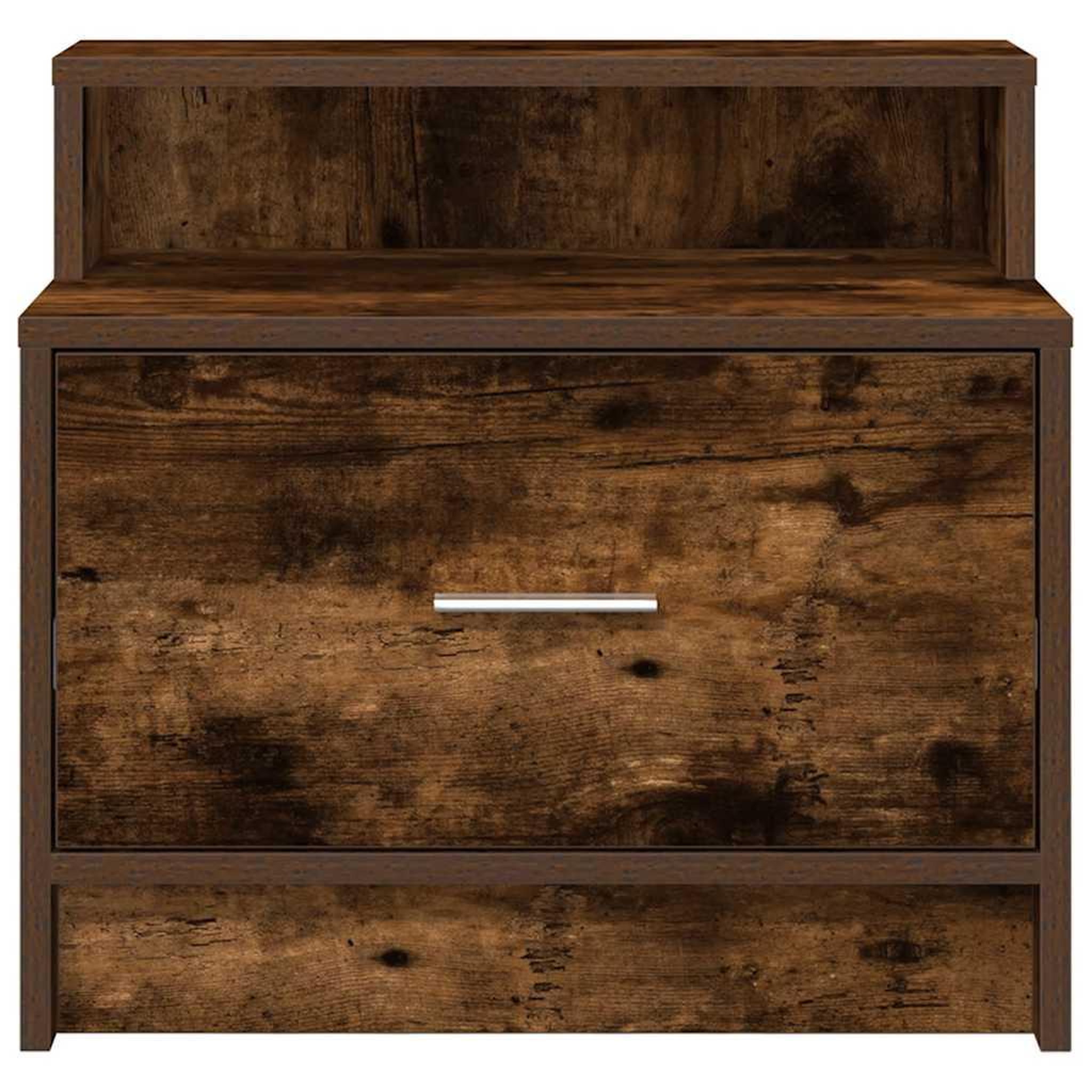 Voir la diapositive 4 : VIDAXL Tables de chevet avec tiroir 2 pcs chene fume 51x31x47 cm