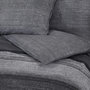 Voir la diapositive 5 : VIDAXL Ensemble de housse de couette gris fonce 155x220 cm Coton