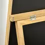 HOMCOM Miroir sur pied style scandinave dim. 46L x 43l x 150H cm piètement cadre bois de pin verre