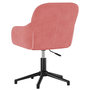 Voir la diapositive 5 : VIDAXL Chaise pivotante de bureau Rose Velours