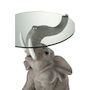 Voir la diapositive 2 : Paris Prix Table d'Appoint Design  Éléphant  63cm Gris