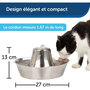 Voir la diapositive 6 : PETSAFE Fontaine pour Animaux - PETSAFE - SEASIDE - Inoxydable - 1,8 L - Silencieuse - Eau filtrée