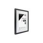 Voir la diapositive 2 : CEANOTHE Cadre Ceanothe CADRE 30X40 OUV 20X30 MILAN NOIR