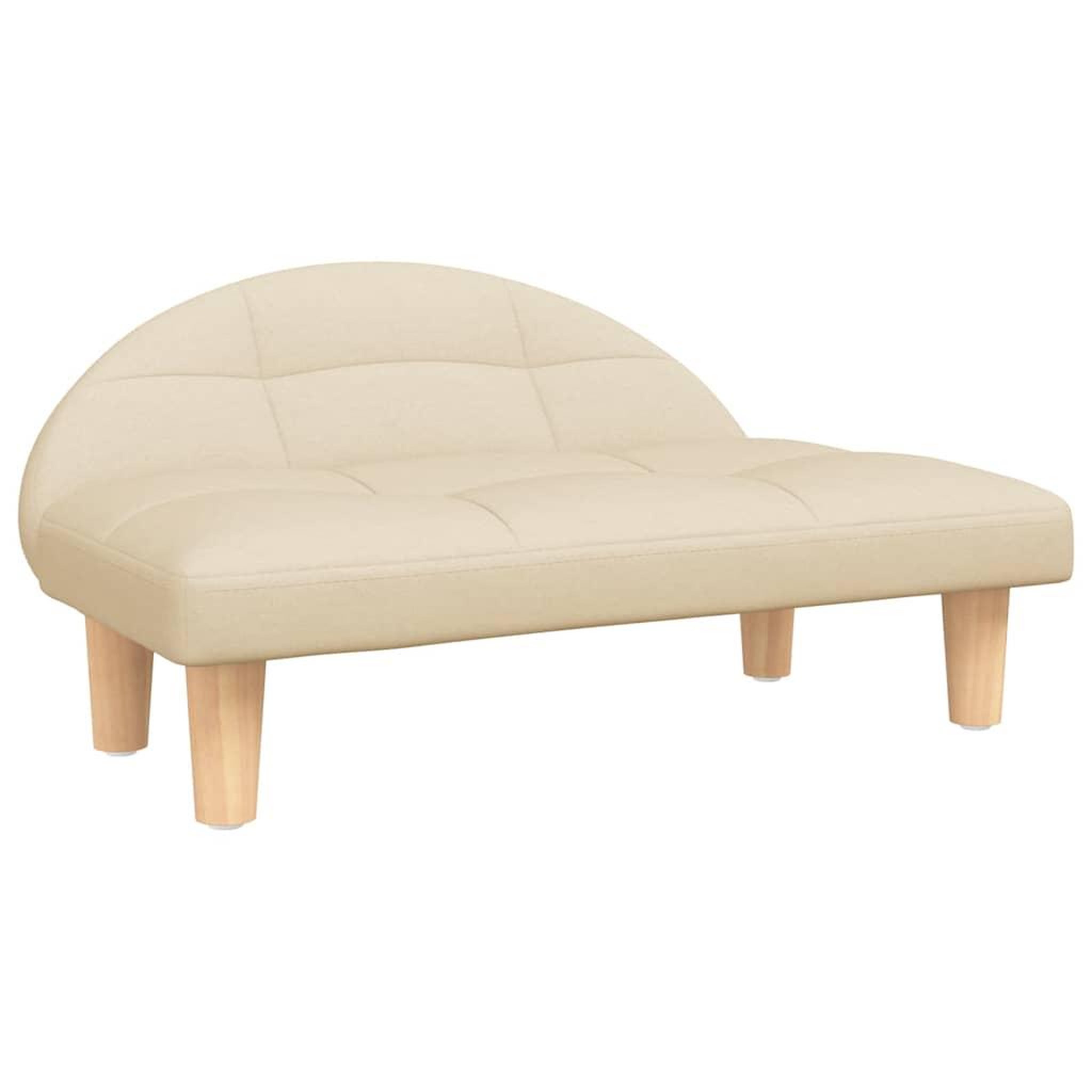 Voir la diapositive 2 : VIDAXL Lit pour chien creme 70x52x30 cm tissu