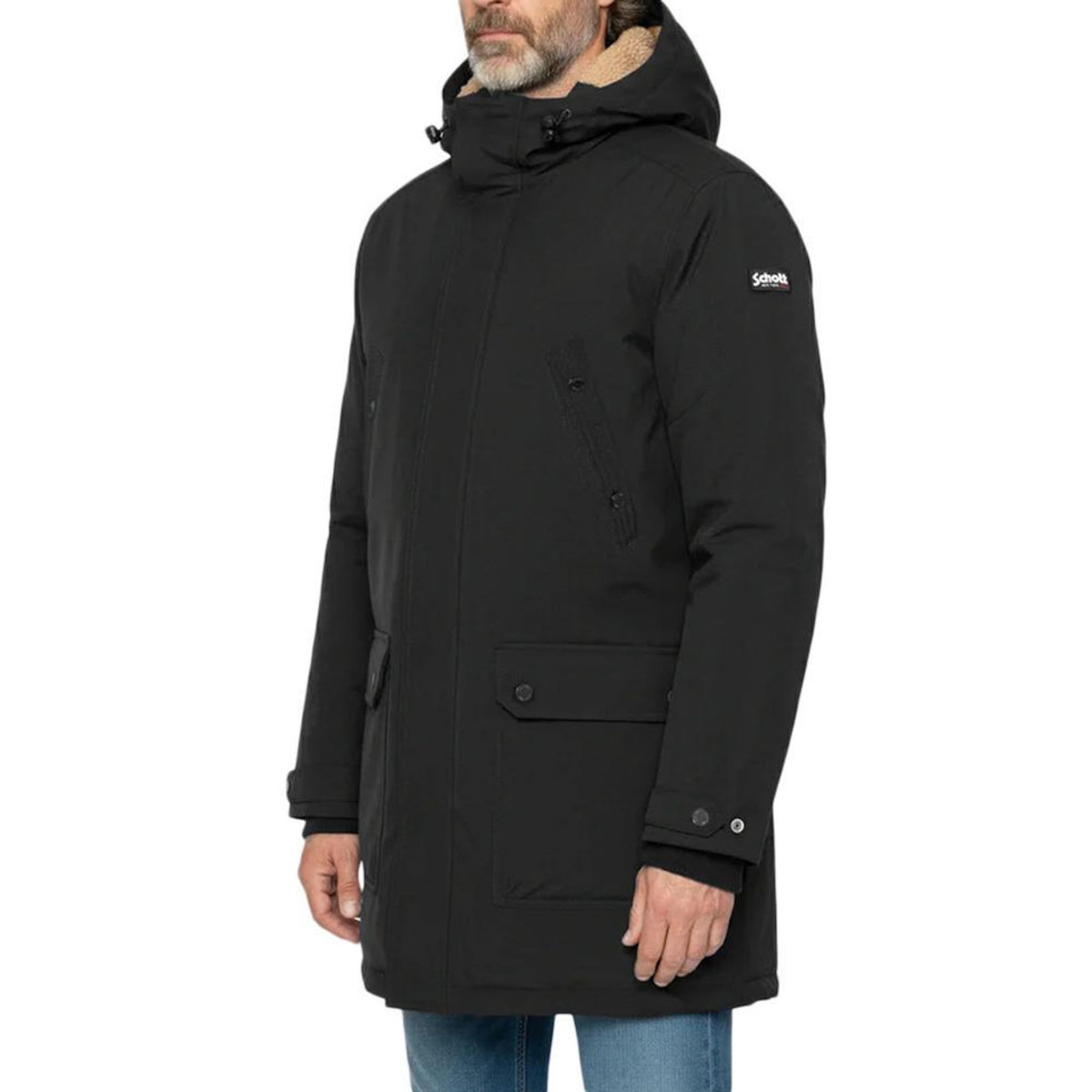 Schott Parkas  Homme Schott Parka Fixe Doublee Sherpa