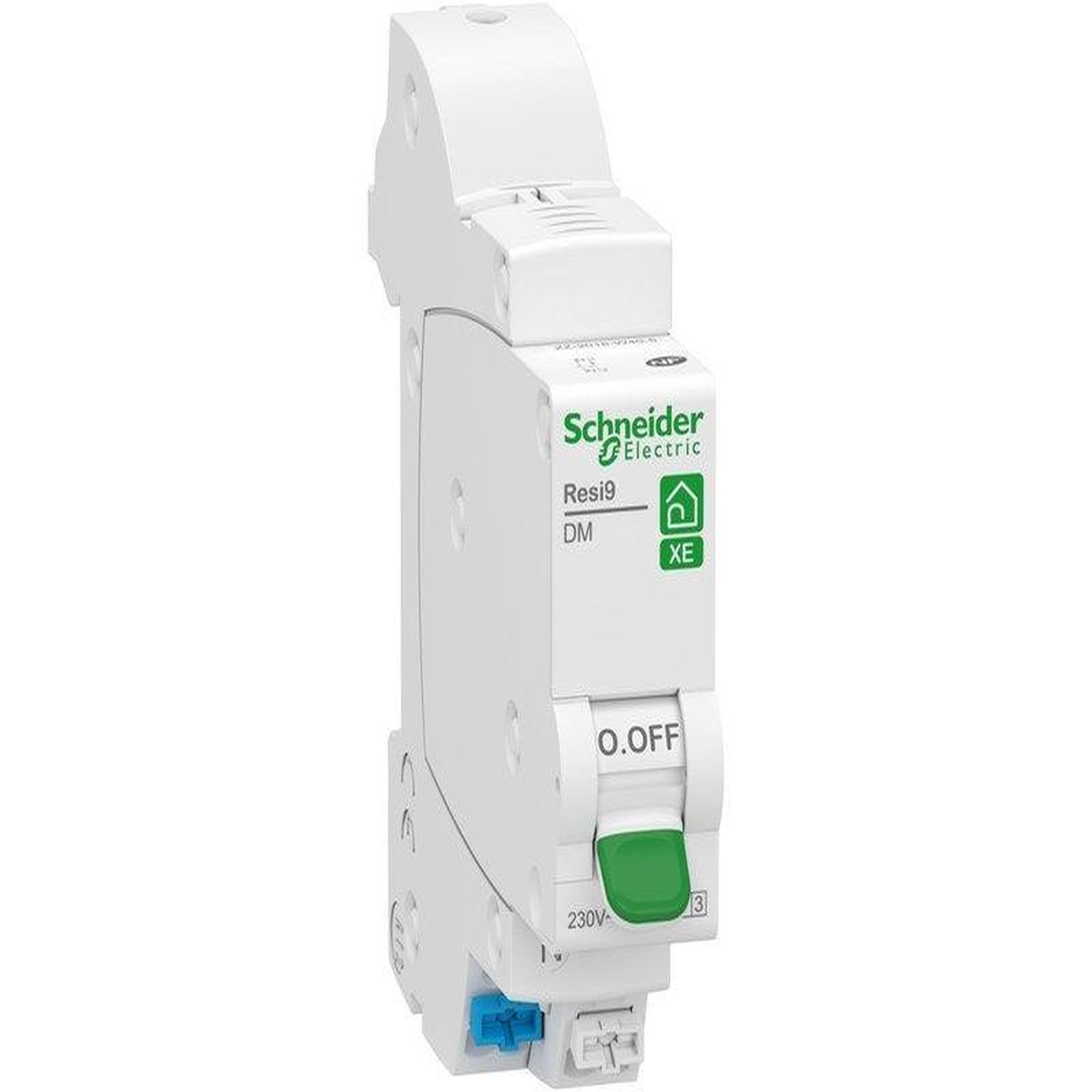 Schneider Electric Disjoncteur embrochable courbe c phase + neutre 16a resi9 xe schneider electric