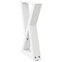 Voir la diapositive 4 : VIDAXL Pieds de table basse 2 pcs blanc 38x(42-43,3) cm acier